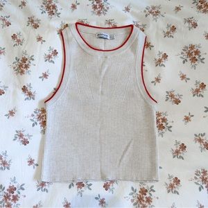 Stradivarius High Neck Cropped Tank